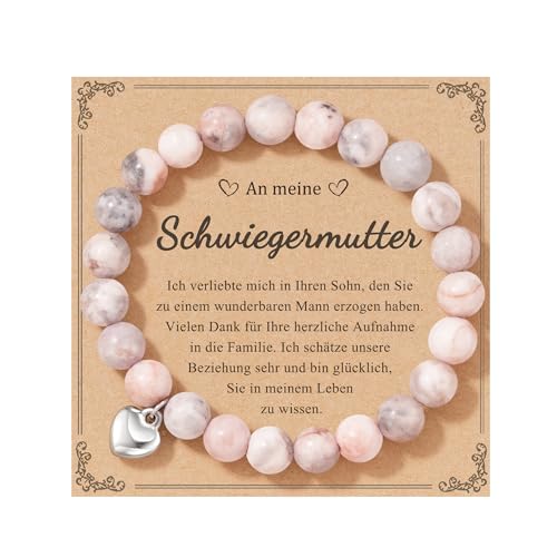 POWWA Schwiegermutter Geschenke, Muttertagsgeschenk Schwiegermutter Schwiegermama Geschenk Armband Geburtstag Frauen Damen Geburtstagsgeschenk Muttertag Weihnachtsgeschenke Weihnachten Valentinstag
