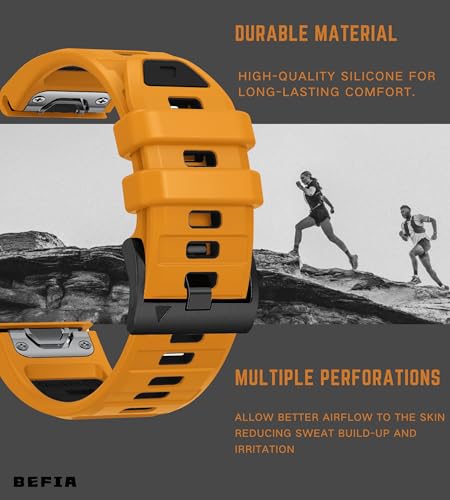 Image of 22mm Watch Band for Garmin fenix 8 47mm 5 6 fenix 7 sapphire solar band Quick Fit 22 Watch Bands for Garmin Watch Forerunner 965 955 epix gen 2 47mm Strap Comfort for Men Women