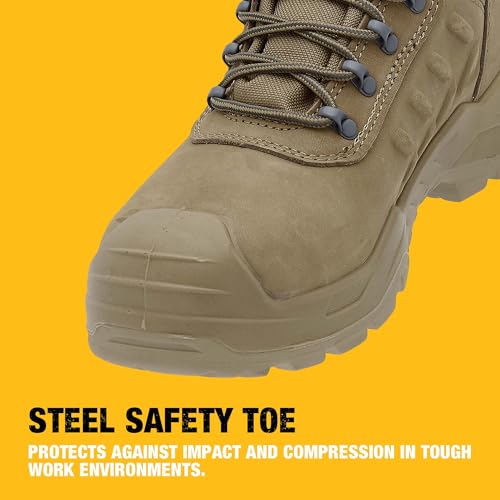 DEWALT Bowman Men's Waterproof, Steel Safety Toe, Leather Work Boots4