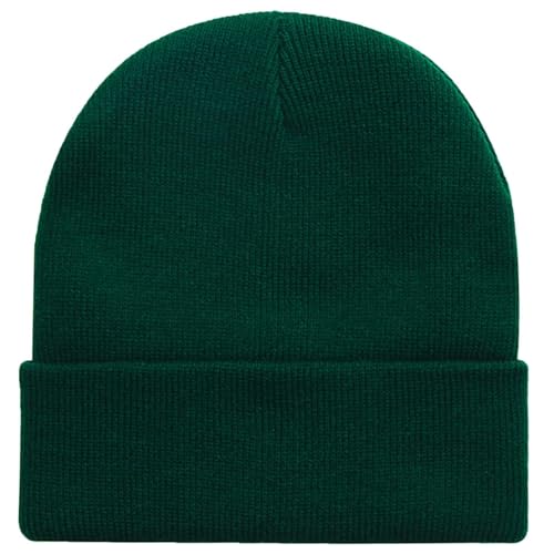 Image of Rosoz Beanie for Men Women Cuffed Knit Hat Winter Beanies Skull Cap Unisex