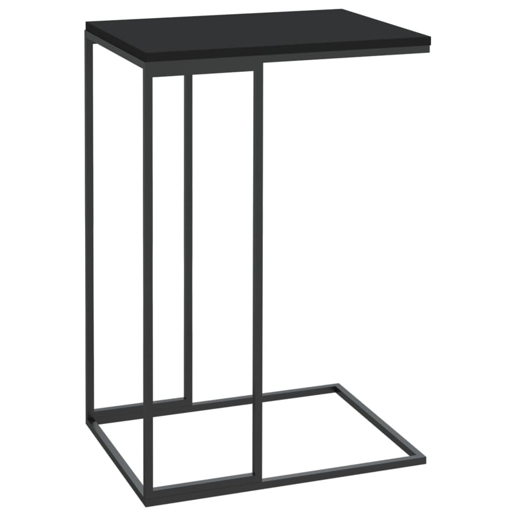 Side Table, Floor Standing Tables Wood Table Accent Table Cocktail Table Suitable for Entryway Bedroom Living Room Small Spaces Black 15.7"x11.8"x23.2" Engineered Wood