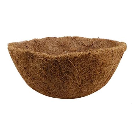 Coconut Fiber Plant Pot, Hanging 100% Natural Thick Coconut Fiber Liner Vegetable Flower Pot Basket Liners Planter Garden Decor Iron Art Crafts for Garden Flowers Vegetables Pot/Box Basket Planter Cover
