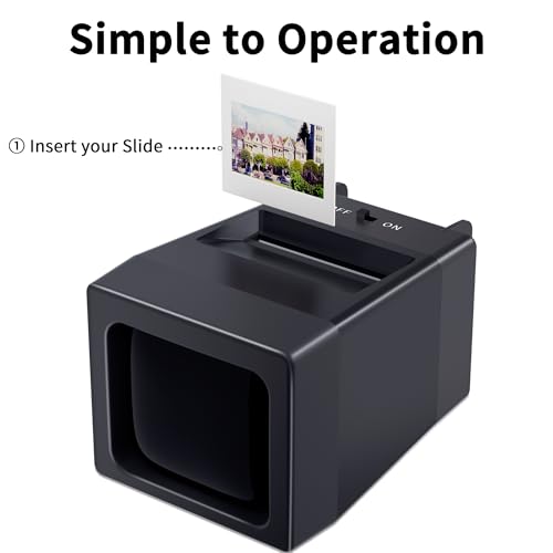 35mm slide viewer 2x magnification slide viewer for viewing 35mm slides slide projector for old slides 2aaa batteries included