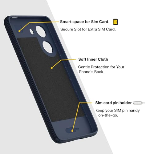 Image of Shockproof Case for Poco C71 4G / Redmi A5 4G | Full Camera Protection | TPU Flexible Back Cover for Poco C71 4G / Redmi A5 4G (Steel Blue)