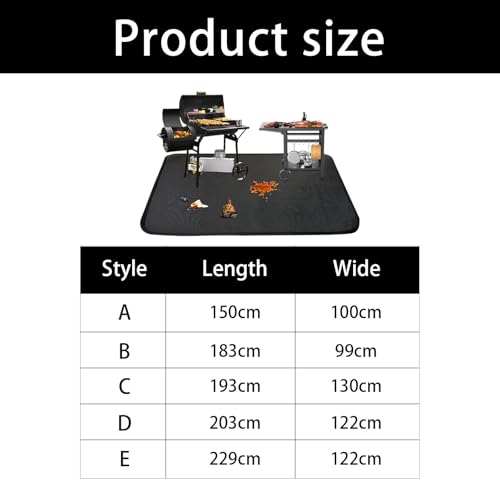 Tapis de cuisson d'extérieur isolant et imperméable pour une sécurité barbecue optimale - 8