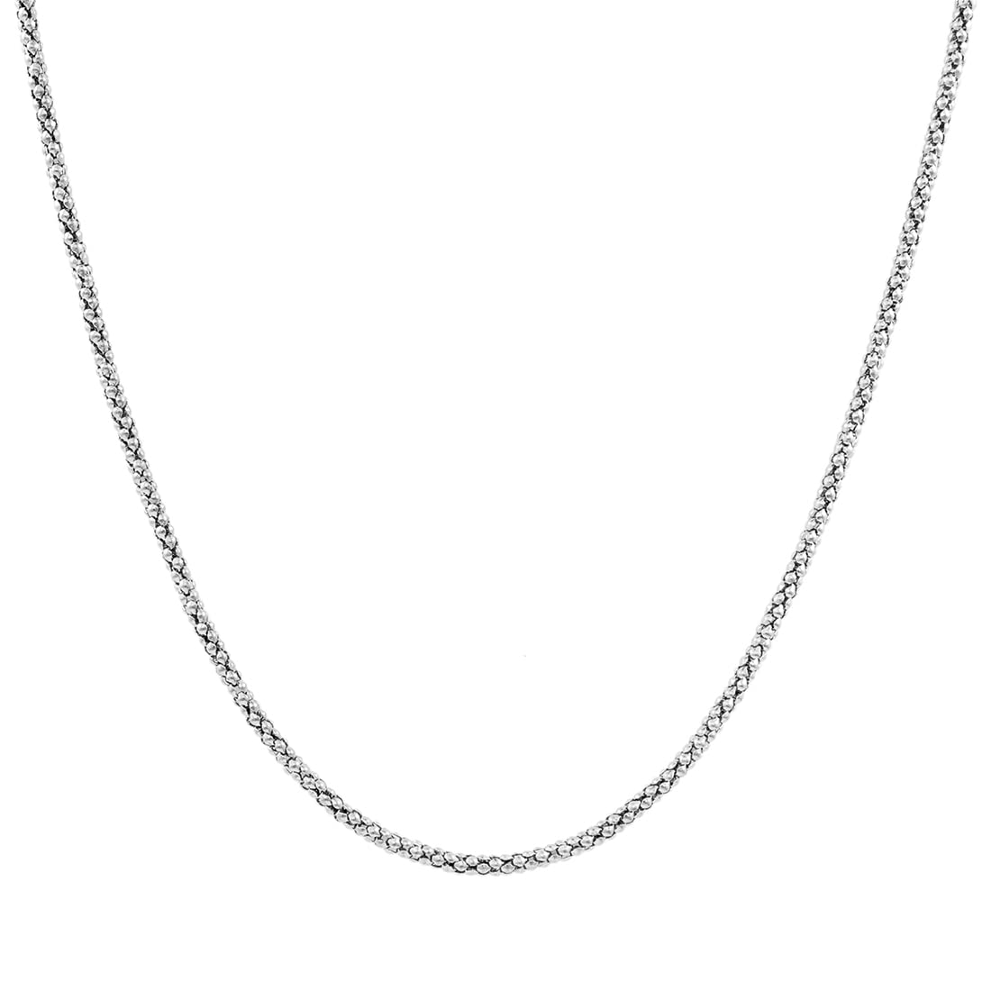 Anti-Tarnish Stainless Steel Chain Necklace for Men Boys (3101) Silver