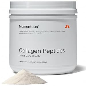 Momentous Grass-Fed Collagen Peptides Powder – Collagen Protein Powder with Fortigel & Vitamin C for Hair, Skin, Nails, & Joint Health Support – NSF Certified for Sport – Packaging May Vary