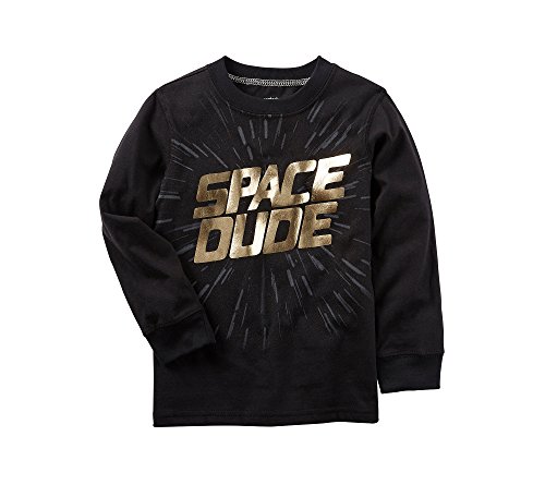 T-shirt espace garçon anti-irritation en coton souple taille 2T-8
