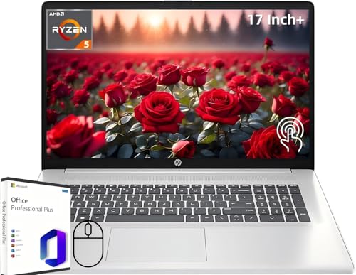 HP 17 ^b`XN[m[gp\R rWlXp U Microsoft Office Pro 17.3C` HD+fBXvC AMD Ryzen 5 7530U (Beats i7-1165G7) 64GB RAM 2TB SSD Wi-Fi