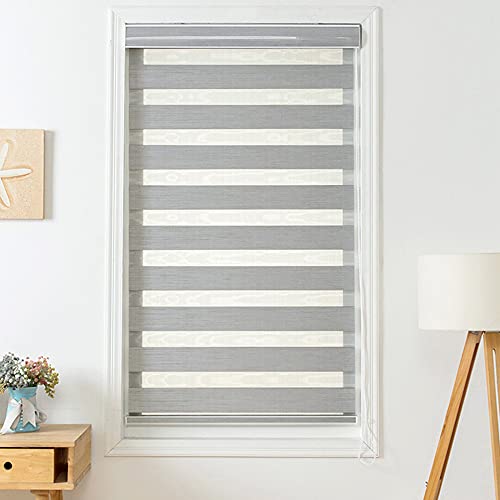TRGCJGH Jalousien Vorhänge Zebra-Rollos Verdunkelungsrollo Transparentes Und Undurchsichtiges Sichtschutz-Rollo Mit Installationszubehör,Picturecolor-91 * 150cm