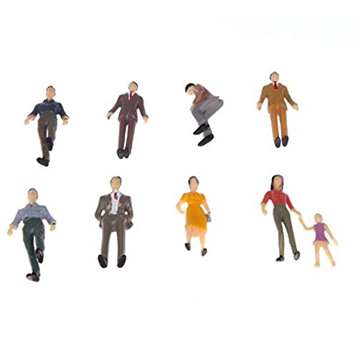 Pceewtyt 50Pcs G Scale 1:30 Mix Painted Model People Train Park Street Passenger Figures, Multicolor, 055815A3 #TOP5