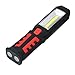 LED Lampe de Travail Lampe d'inspection 3W COB Ultra Lumineuse USB Rechargeable Lampe avec Base Magnétique Rotative à 180 Degrés pour Camping, Pêche de nuit,Bricolage, Eclairage d'urgence familial
