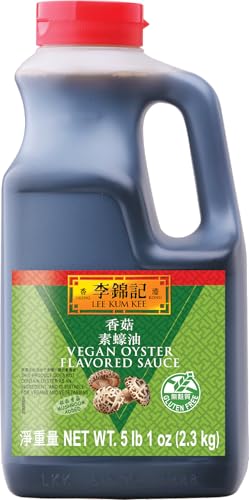 Lee Kum Kee Vegan Gluten Free Oyster Sauce, 2.3 kg (5 lb) Bulk Food Service Size – Plant-Based...