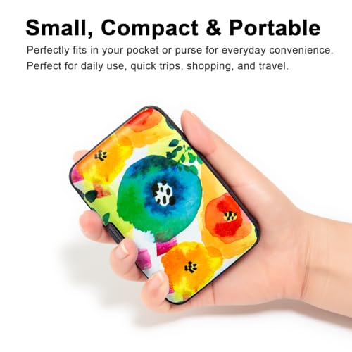 Credit Card Holder Small RFID Blocking Wallet Business Metal Slim Mini Aluminum Hard Case for Women Men