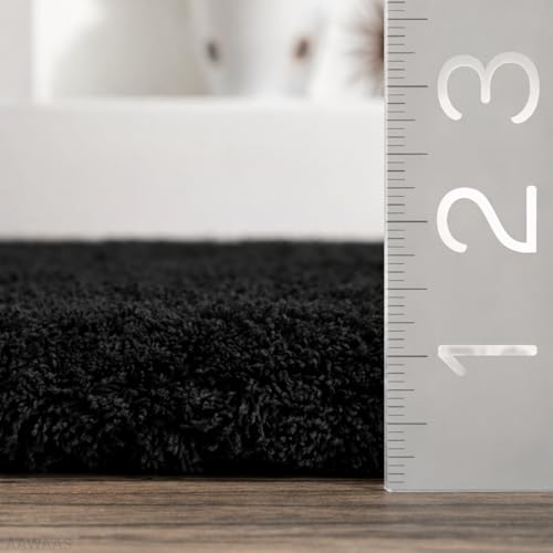 Image of 3D Shaggy Polyester Carpet Rug Runner Area Mats for Bedroom /Living Area /Home with Anti Slip Backing Soft /Fluffy Hight Pile - (Moon Silver, 6x9 feet)