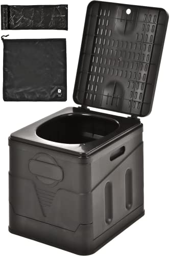 Dajie スツーレ 簡易トイレ スツールとして使える ポータブルトイレ 携帯トイレ 非常用 災害用 防災 トイレ 折りたたみ 簡易トイレセット 処理袋 12枚付