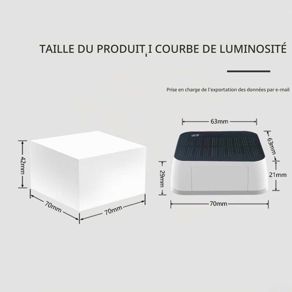 Capteur de lumière à énergie solaire, pour capteur de lumière Zigbee, capteur de luminosité extérieure IP65 avec charge solaire, pour intégration de maison intelligente
