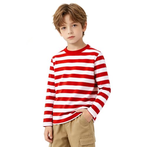 Image of Magic Park 6M-14Y Kid Striped T-Shirt Boys Cotton Tee Basic Top