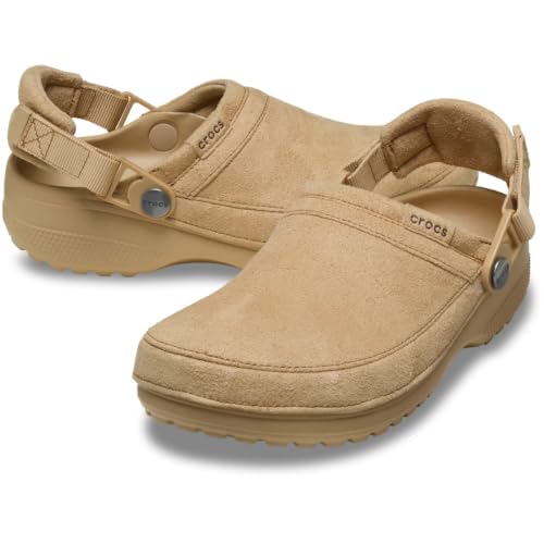 Image of Crocs Unisex-Adult Classic Crafted Canvas & Suede Clogs