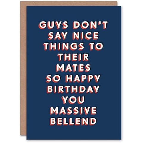 Artery8 Birthday Card for Male Friends Cover