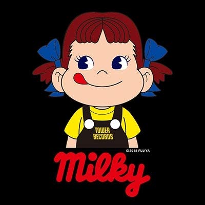 Amazon.co.jp: 不二家 ペコちゃん ペコちゃん× TOWER RECORDS T-shirt 