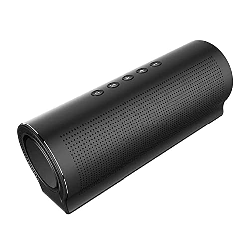 SMSOM Altavoces Bluetooth, Altavoces de Bluetooth inalámbricos portátiles con 1 0W HD Sonido y bajo, Manos Libres, Altavoces para el hogar, al Aire Libre, Viajar-Negro (Color : Black)