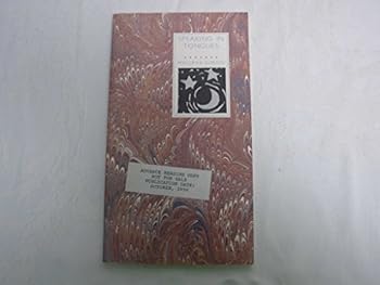 Paperback Speaking in Tongues (Peregrine Smith Poetry Series) Book