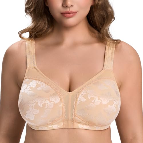 Image of Wingslove Women's Minimizer Bras Full Coverage Wirefree Comfort Plus Size Bra Large Bust Non Padded