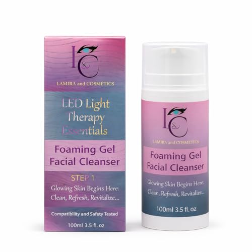 KC Republic LED Mask Therapy Facial Cleanser Gel Foaming,100ml Gentle, Hydrating Face Wash for Deep Cleansing, Moisture Balance & Clear Complexion