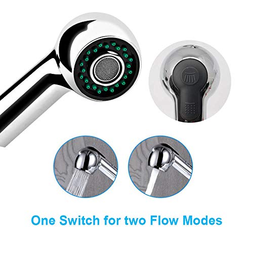 TANBURO Grifo de Cocina de 2 Modos Grifos para Fregadero Ducha Cabeza de Mano Extraíble Monomando de Reemplazo