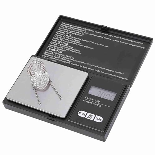 Báscula digital de bolsillo mini para joyería 100g/0.01g miniatura 1