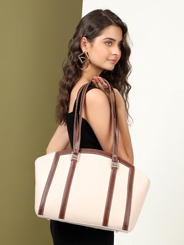 Image of EXOTIC Shoulder Handbag for Women, Classic Fashion Design with Contrast Stitching