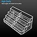 MaxGear Acrylic Business Card Holder for Desk Multiple Business Card Holders, Premium Cards Stand, Clear Plastic Cards Display Holder with 4 Tier for Exhibition, Home and Office, 8 Pocket, 8 Pack