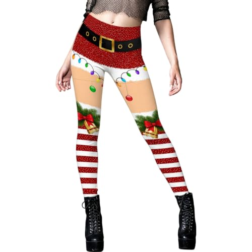 Christmas Leggings for Women High Waisted Stretchy Funny Printed Yoga Pants - image 2