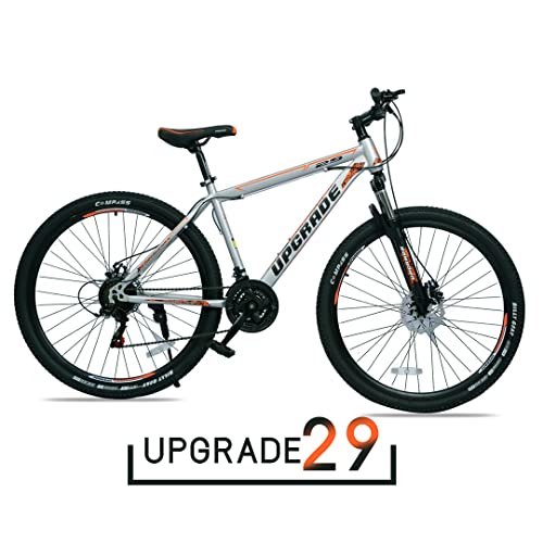 Image of UPGRADE Cycle Weapon 900 with Disc Brake, Front Suspension and 21 Speed Shimano Gear, Ideal for: Adults I Frame Size: 18 inch| Wheel Size: 29 inch | 85% Assembled (Easy self-Assembly) (Silver)