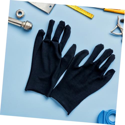 Guantes de trabajo de algodón negro para uso industrial y tareas de jardinería Veemoon 7