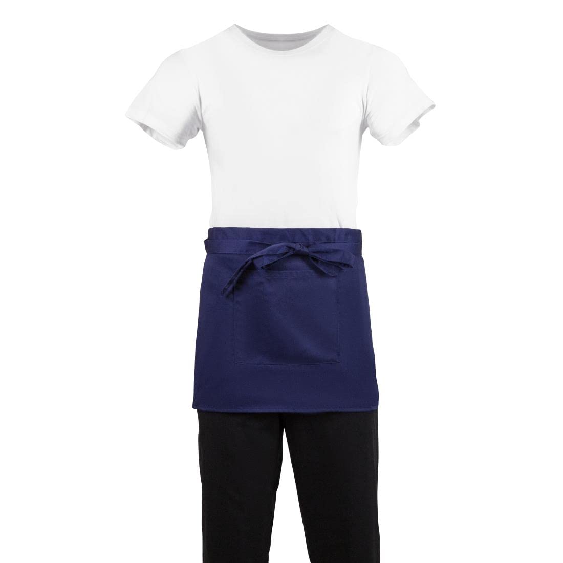 Whites Chefs Clothing Kurze Bistroschürze Marineblau – Produktbeschreibung