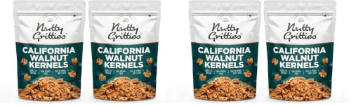 Image of Nutty Gritties California Walnut Kernels 400g Without Shell, for Morning Consumption Dry Fruit, Omega-3 Rich (Walnut Kernels - 400g) (Pack of 2)