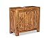 Woodkings® Waschbeckenunterschrank Leeston Echtholz Palisander Sheesham Waschtischunterschrank massiv Badmöbel Badezimmer Badezimmerschrank Badschrank Bad Unterschrank Massivholz