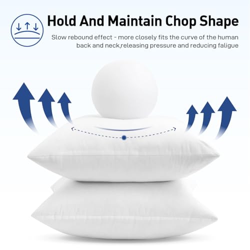Image of MIULEE Feather and Down 26x26 Inch Throw Pillow Insert for Sofa Bed Couch