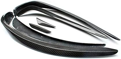EPR for Mercedes Benz A-Class W176 13-15 Carbon Fiber Front Bumper Canards fins Splitter Glossy CF 6pcs