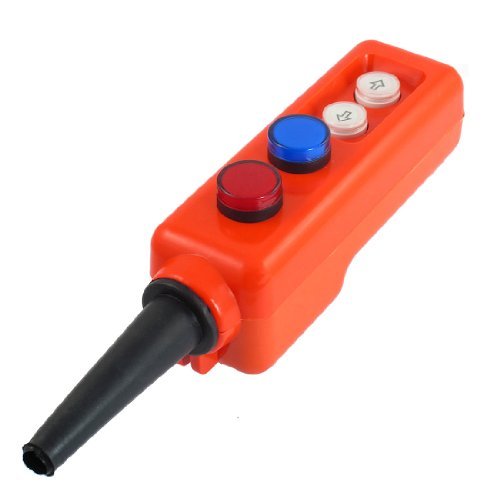 Amico Red Blue LED Lamp Up-Down Control Station Hoist Pushbutton Switch ...
