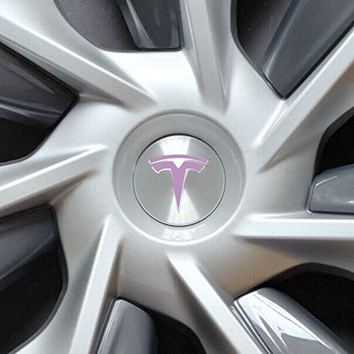 Image of IPG Compatible with Model Y Decal (8 Logo Set) Stickers Set Personalize Your Vehicle (Gloss Lilac)