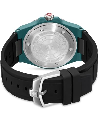 Image of Swiss Military Hanowa SMWGN0001185 - Swiss Made Round Green Watch for Men