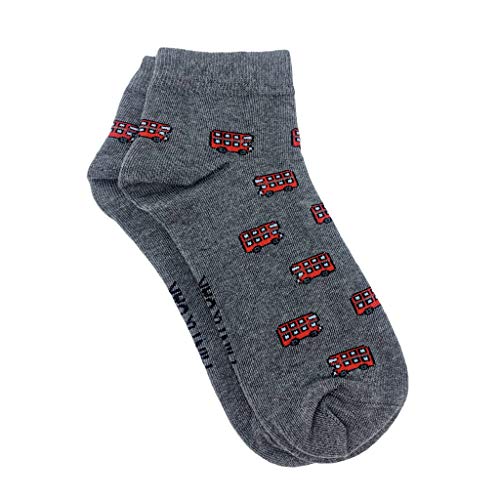 Image of Mint & Oak Men Ankle Socks, Printed Funky Socks, Cotton Unisex Ankle Length Sock, Odour Free Socks - Pack of 1