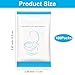 Krijuess 100 Pack Disposable Toilet Seat Cover Waterproof Non-Woven Fabric, Disposable Toilet Seat Covers for Travel, Disposable Seat Covers for Outing Hotel Hospital Public Toilet (Individual Package
