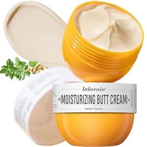 80ml Butt Cream, Moisturizing Body Cream for All Skin – Fast Absorbing, Non-Greasy, Hydrate & Smooth Skin (Vanilla Pistachio)
