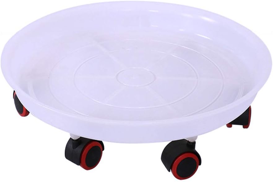 UPHAN Flower Pot Dolly Planter Caddy, 14 inch 6 Wheels Large Rolling Outdoor Pot Plant Trolley with Casters Stands Mover