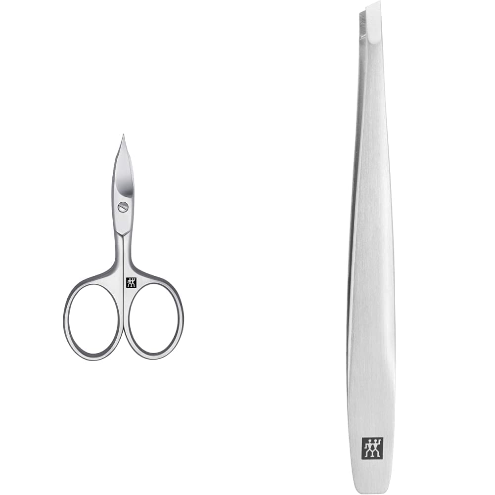 Zwilling - Twinox - Ciseaux à ongles - 9 cm & Twinox - Pince à épiler biseautée - Mat - 9 cm