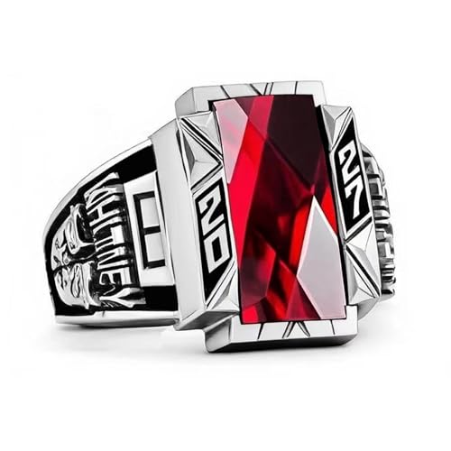 Custom Class Rings for Men Sterling Silver /10k/14k/18k High School College Ring Graduation Ring Graduation Gifts for Men